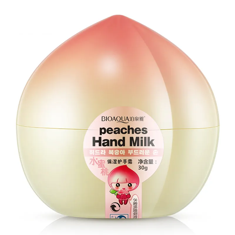 Bioaqua peaches hand milk cream cute moisturizing hand cream