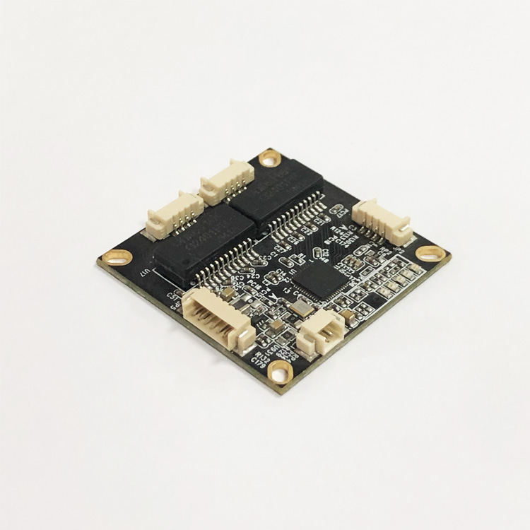 Мини Дизайн неуправляемый 4 порта высокой мощности Быстрый Ethernet-коммутатор основной модуль собранных печатных плат