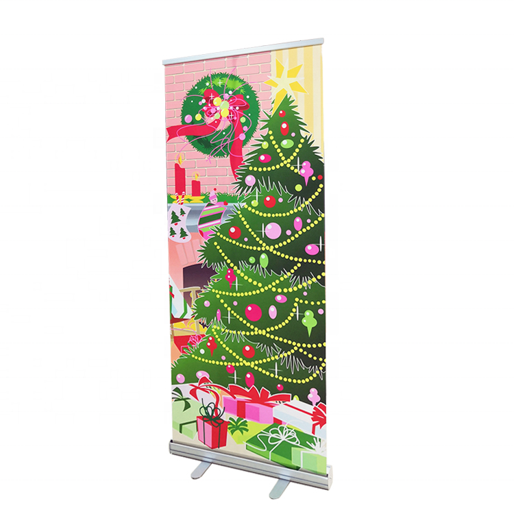 2021 new style Indoor/Outdoor Scroll Banner Stand Single Printing Roll Up Banner Display Poster Stand Banner Stand