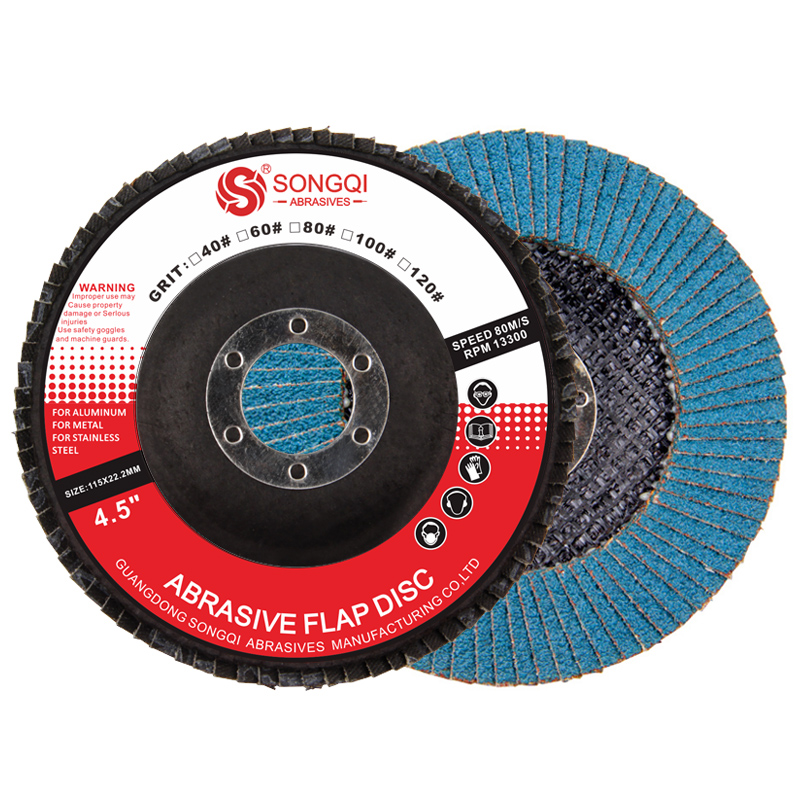 4.5"inch Zirconia Flap Disc material disc(115x22mm)