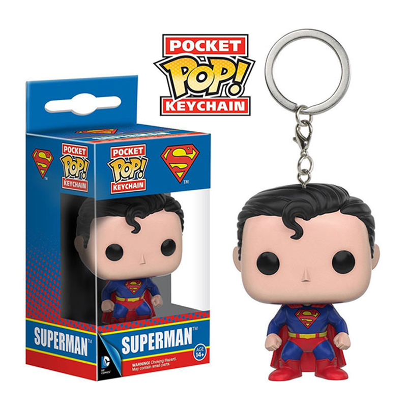 Funko Pop герои DC фигурка брелок сериала "Сорвиголова" от Marvel флэш чудо-женщина стрелка «Супермен», «Бэтмен» игрушки 4 см
