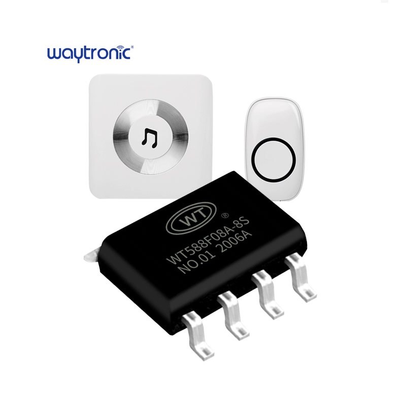 WT588F08A-8S SOP8 мини-диктофон IC чип ЦАП ШИМ-выход программируемый источник высокая производительность дверной звонок электлонные замки звуковой чип