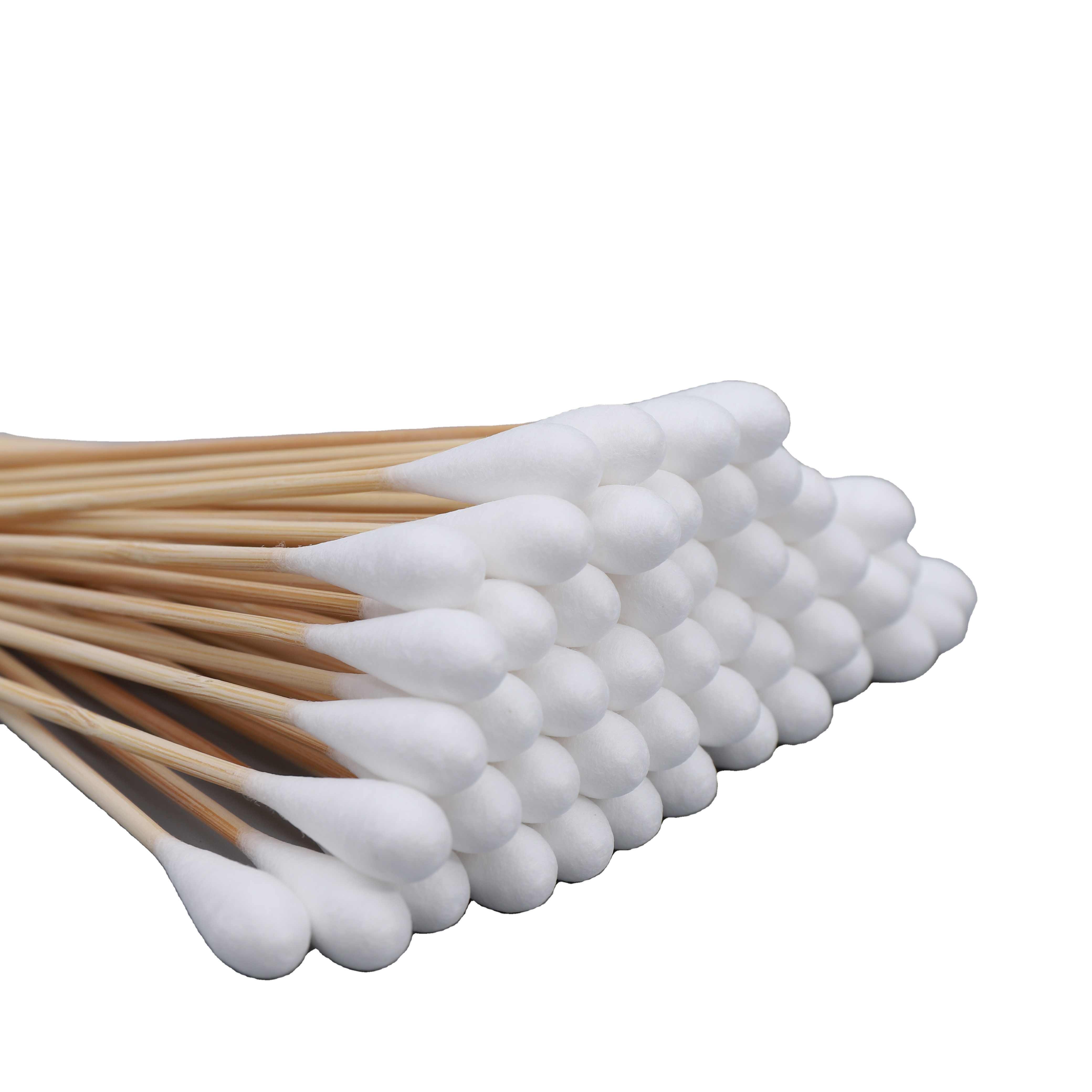 Factory Sales Eco-Friendly  Natural Cotton Buds bamboo Cotton Swabs cotton sticks