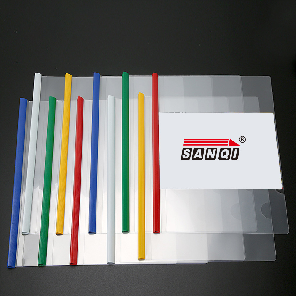 Factory Directly Wholesale Book Cover Transparent Slide Bar Folder Stick File