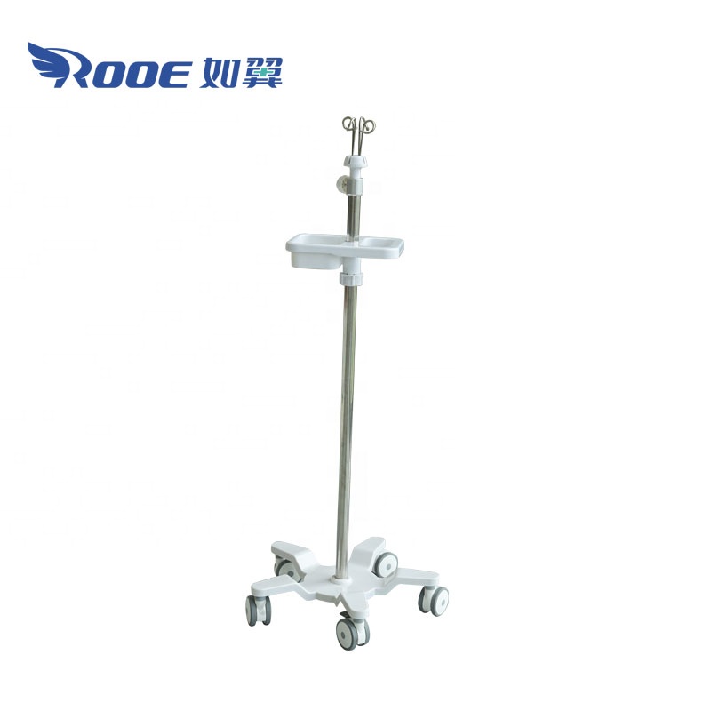 BIV05 Medical Hospital Sufferer Blood Transfusion Infusion Pump Hook IV Pole Stand