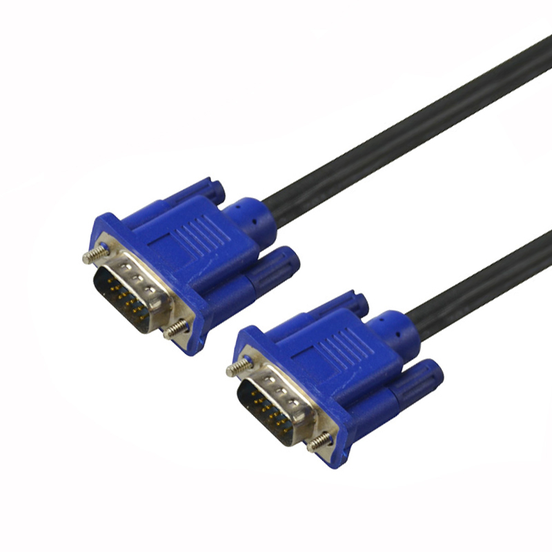 SIPU Blue New Design Lowest Price Gold-Plated 3+4 vga cable without screws