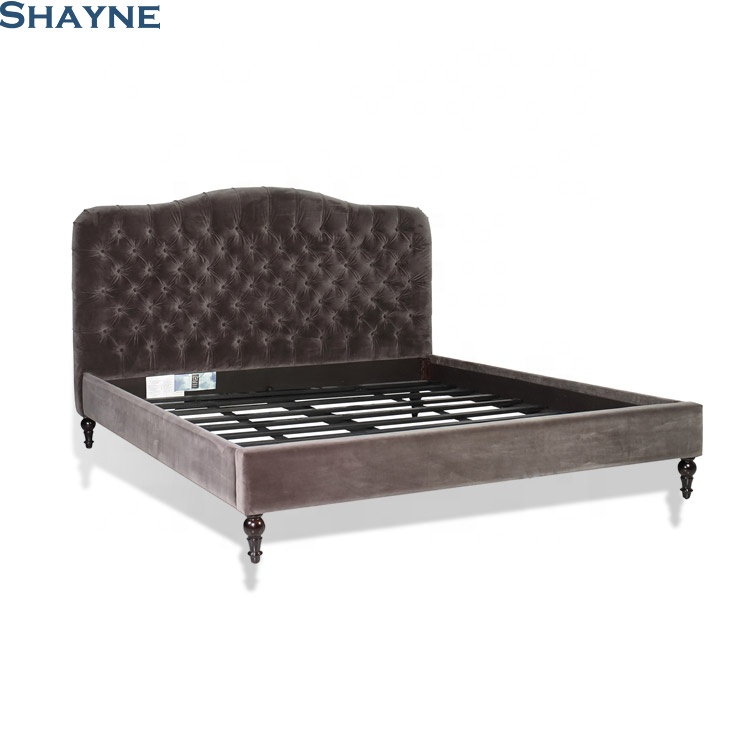 Мебель Shayne, выдающаяся общественная компания, высокое качество, индивидуальная ткань Chesterfield, двойная кровать