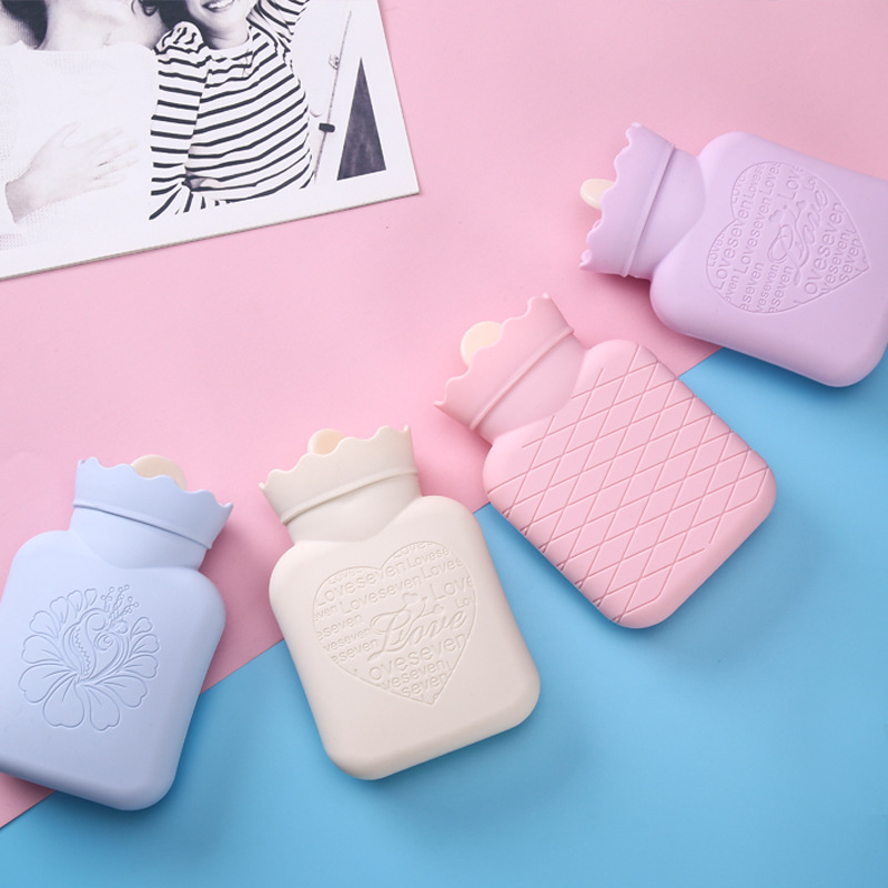 Manufacturing Custom Gift Silicone Hot Water Bottle Baby Use Hot Water Bag