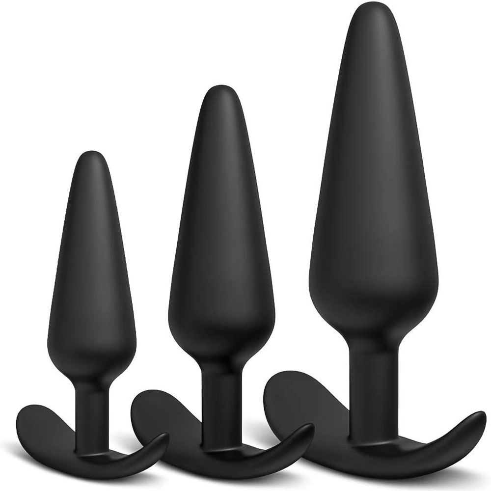 Amazon Hot Sale Product Silicone Training Set Beginners Advanced Users Flared Base Prostate Butt Men Women Sex Toys Anal Plug
