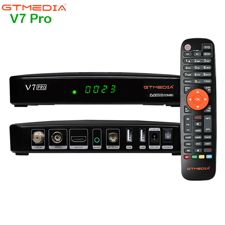 GTmedia V7 Pro V7 Plus DVB-S/S2 + T/T2 DVB-T2 спутниковый ресивер HD 1080P DVB T2 Поддержка Cccam Newcam через usb Wifi dongle антенна
