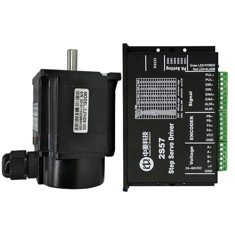 1N. М Nema 23 57 мм 4.2A Гибридный 2-фазный DC 24V 36V неразъёмная застёжка-петли для ступеней servo Мотор и драйвер комплект с Оптический энкодер