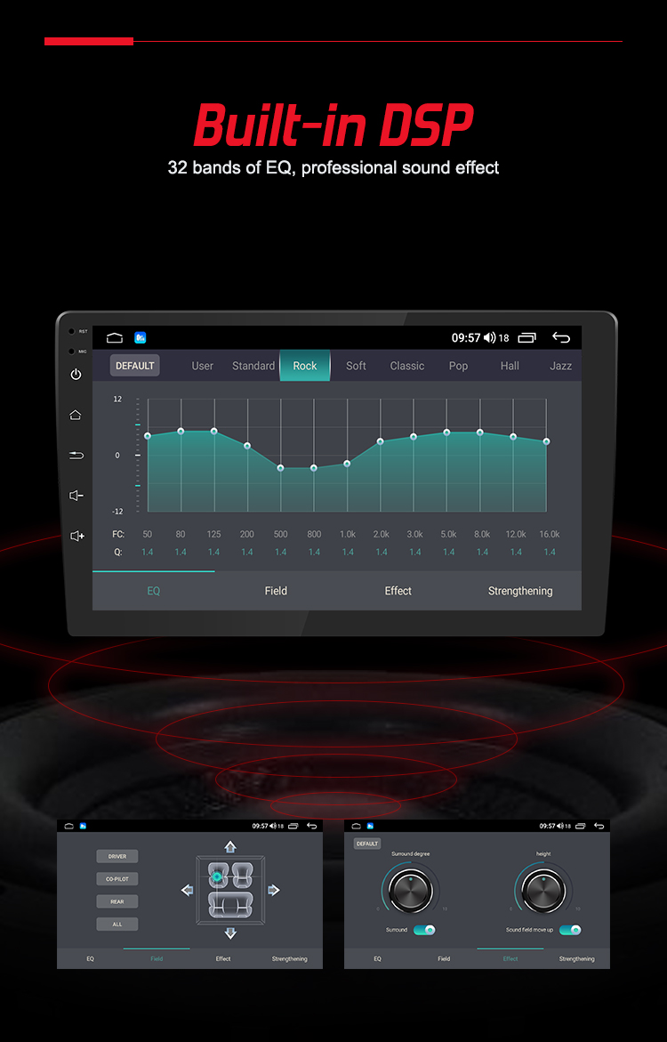 Wholesale Android 10 Car multimedia player with 4+64GB wireless carplay 9inch 10inch universal Android car video