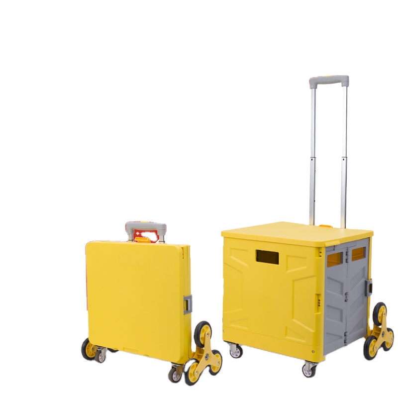 35 л пластик легко переносить Shpping Cart с лестницами скалолазание колеса