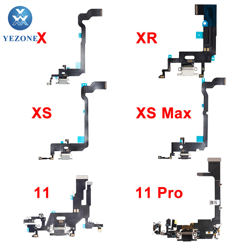 OEM Оригинальный гибкий кабель для iphone x xr xs max Запасные части для зарядного порта гибкий кабель usb-порт для зарядки iphone 11 11pro