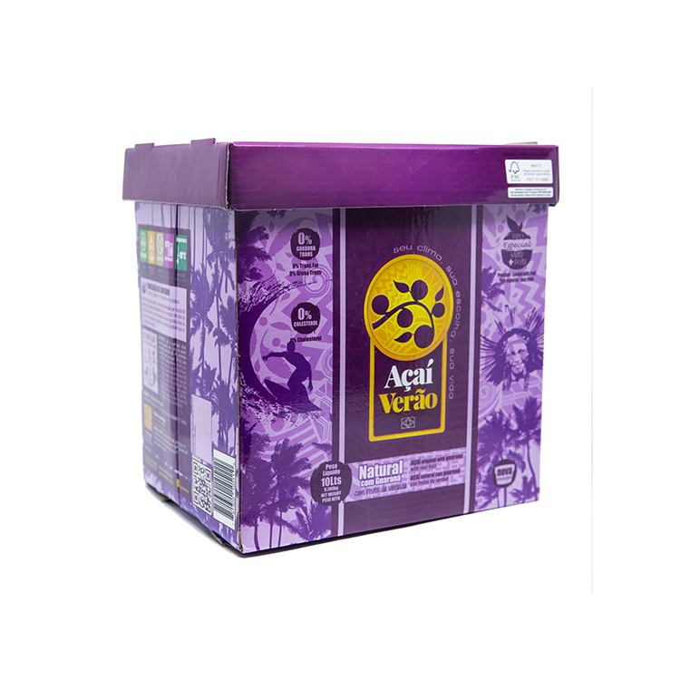 Best Cream Texture Frozen Acai Product Acai Berry Pulp Puree with Guarana 10L