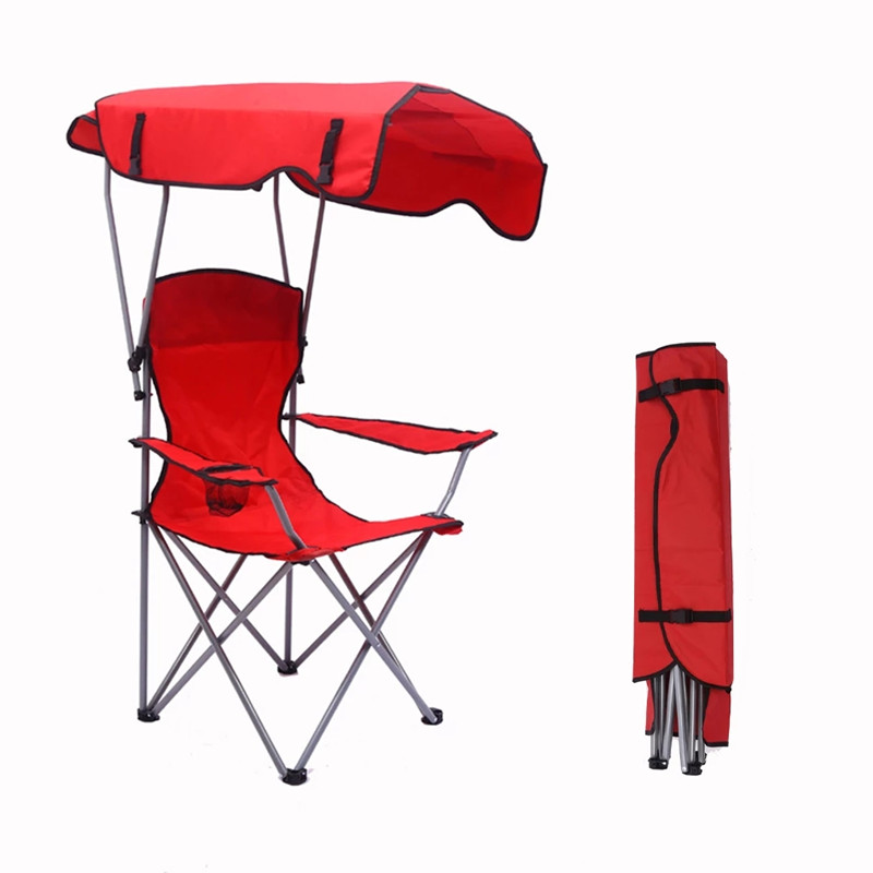 Mesh Metal Beach Chair With Umbrella Extremely Durable Oxford 600 Cover Folding Beach Chairs