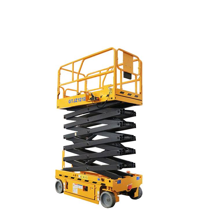 Official mobile scissor lift platform hydraulic lift 12m scissor type lifter