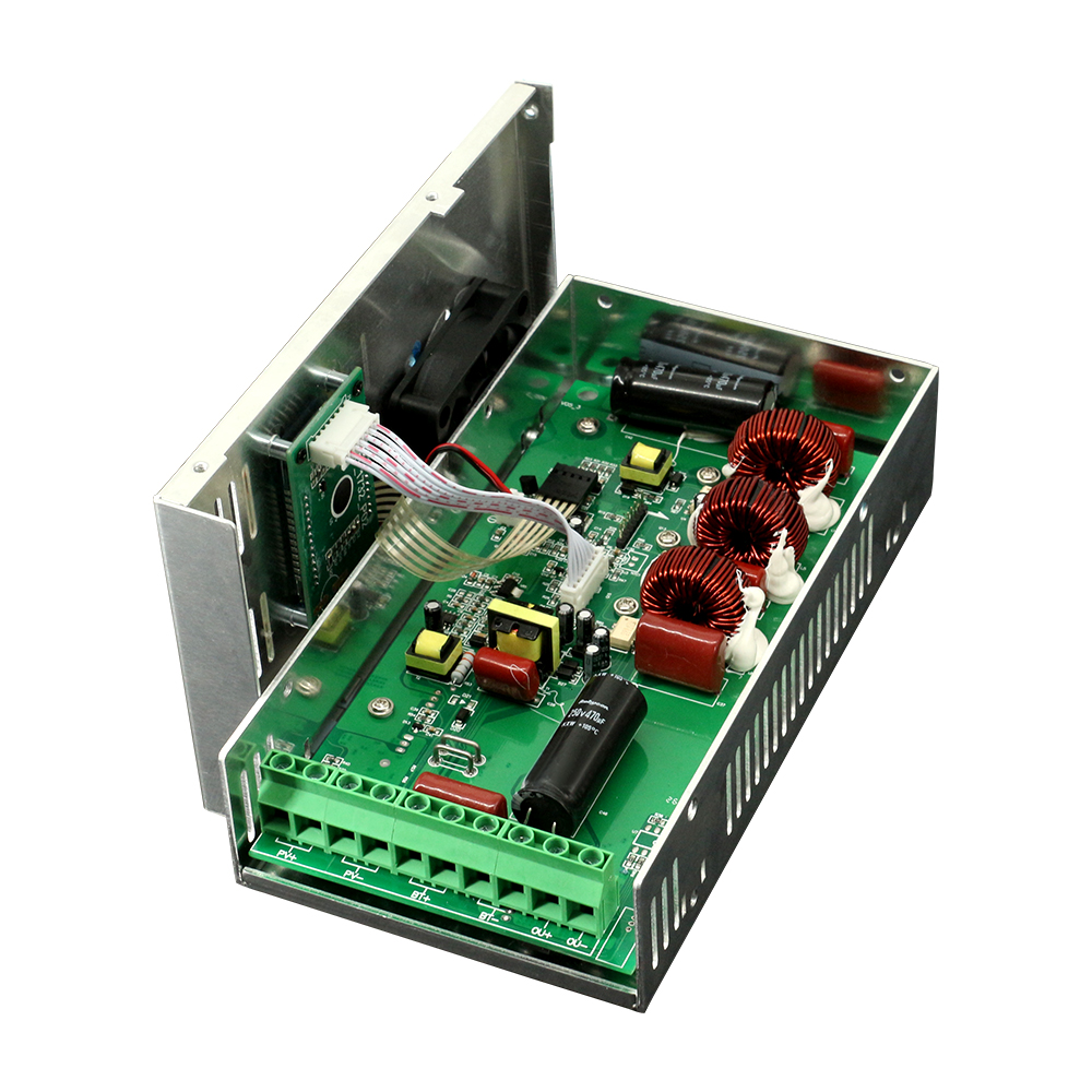 PowMr печатной платы со слежением за максимальной точкой мощности, 60A Солнечный контроллер заряда и разряда 12V 24V 36V 48V Авто Модуль печатных плат с экран вентилятора