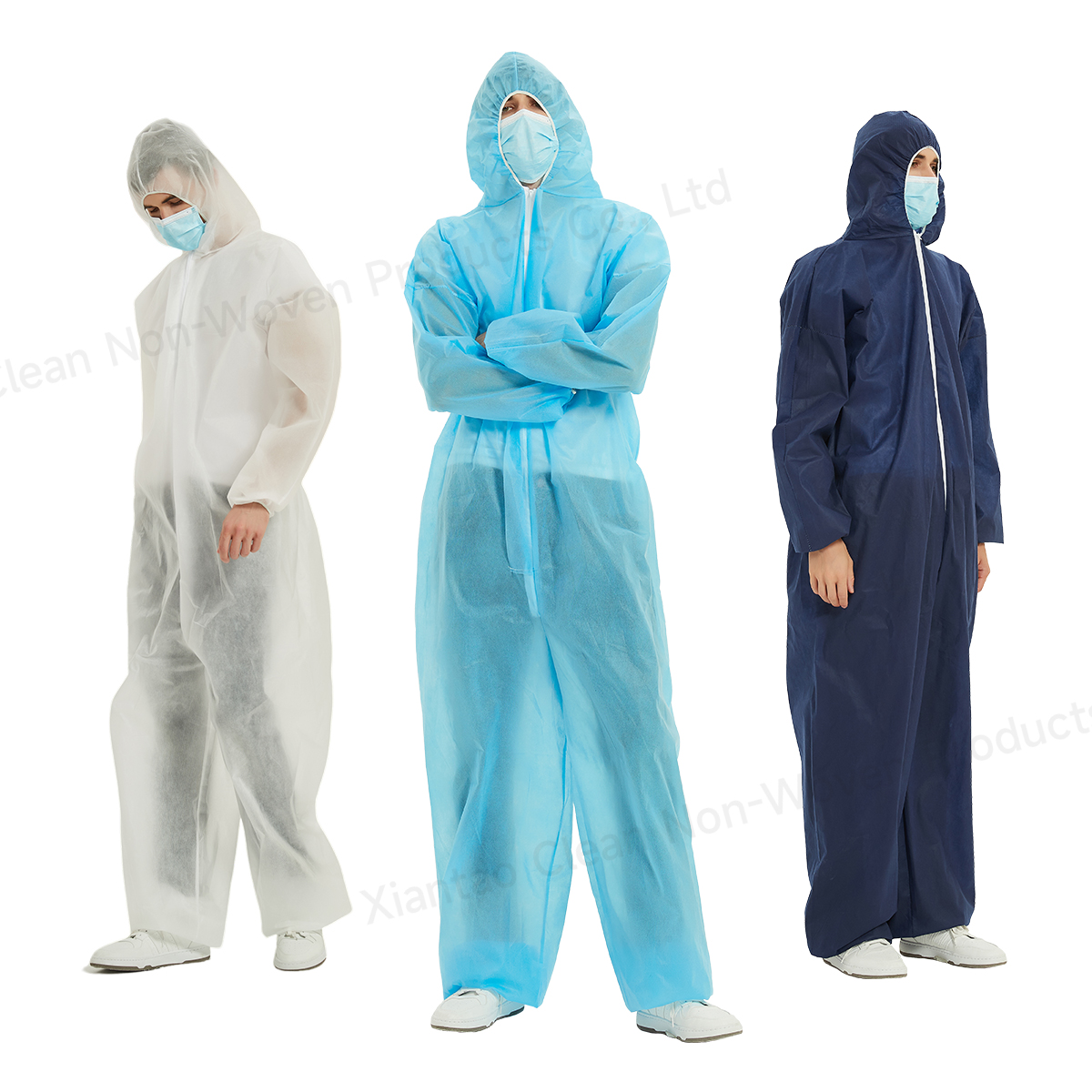 Disposable Waterproof Safety Workwear Overall Coverall Clothing SMS Protective Work Coat Medical Industry Protective Suit