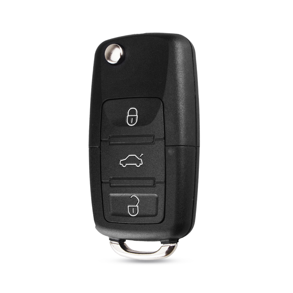 Складной автомобильный ключ KEYYOU, 3 кнопки, сменный Корпус для Volkswagen MK4, Bora, Golf 4, 5, 6, Passat, Polo, Bora, Touran, без лезвия