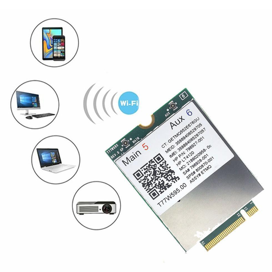 Разблокированный модем lt4120t lt4120 X5 LTE T77W595 796928-100 4G WWAN M.2 150 Мбит/с LTE для HP Elite x2 840 850 G3 640 650 645 G2