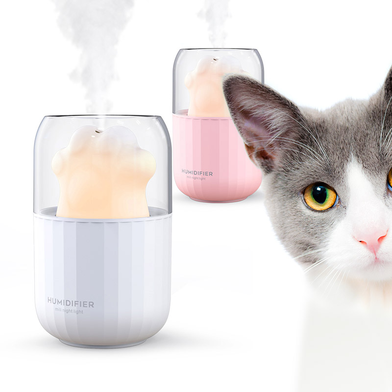 Идея для подарка рождества нового продукта милашка Pet Paw мини USB ультразвуковой распылитель Арома диффузор домашнего автомобиля воздушный милый кот увлажнитель воздуха