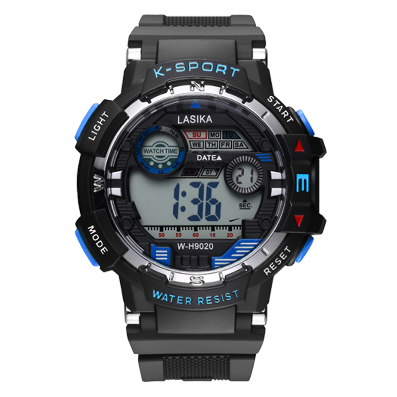 LASIKA brand factory wholesale plastic electronic watches men's sports waterproof watches