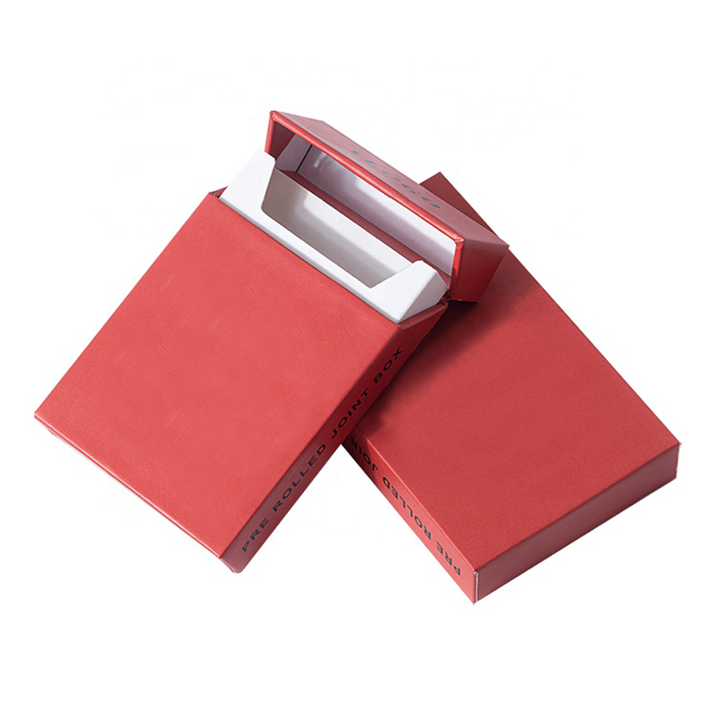 Custom logo printed cigarette paper container custom pre roll cones joint pack flip paper box