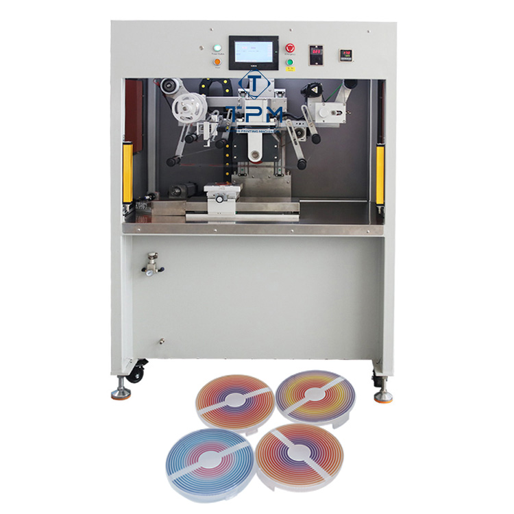 automatic servo bottle cap logo heat transfer label printing machine
