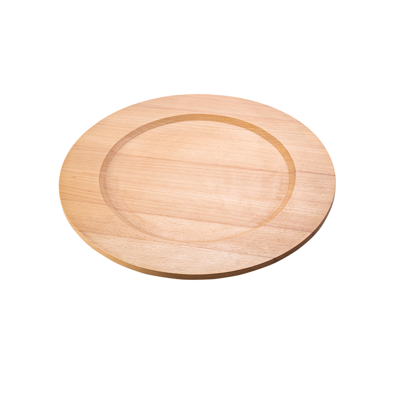 Custom Round Shape Rubber Wood Kitchen Plate Food Fruit Charcuterie Board Dinner Serving Board Rice Dish
