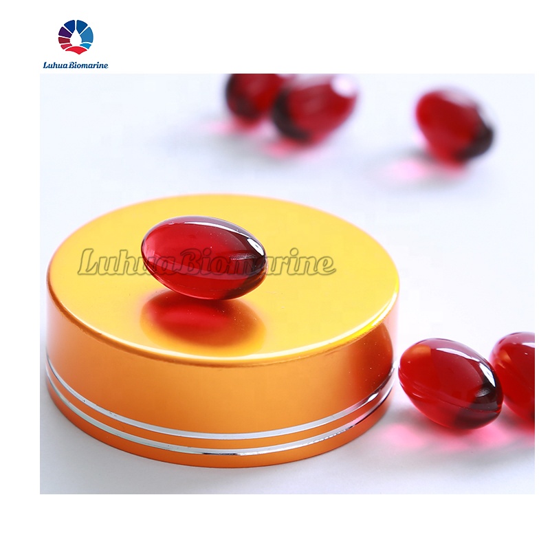 Dietary supplement antarctic red krill oil capsules