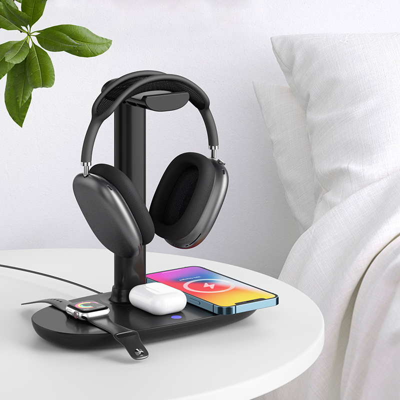 New Products 2021 Patent approved 5W 10W 9V 2A Detachable Split 3 in 1 Phone for Android Wireless Charging Stand
