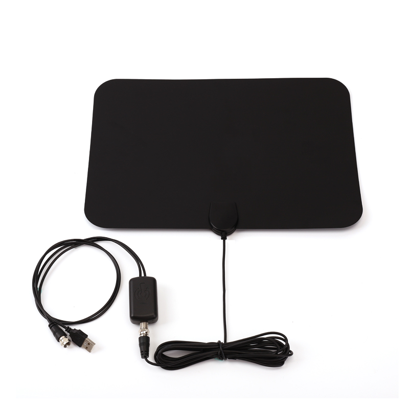 VHF/UHF 170-240mhz/470-862mhz Digital 28 dBi with amplifier Support 4K/1080p Antennas for TV