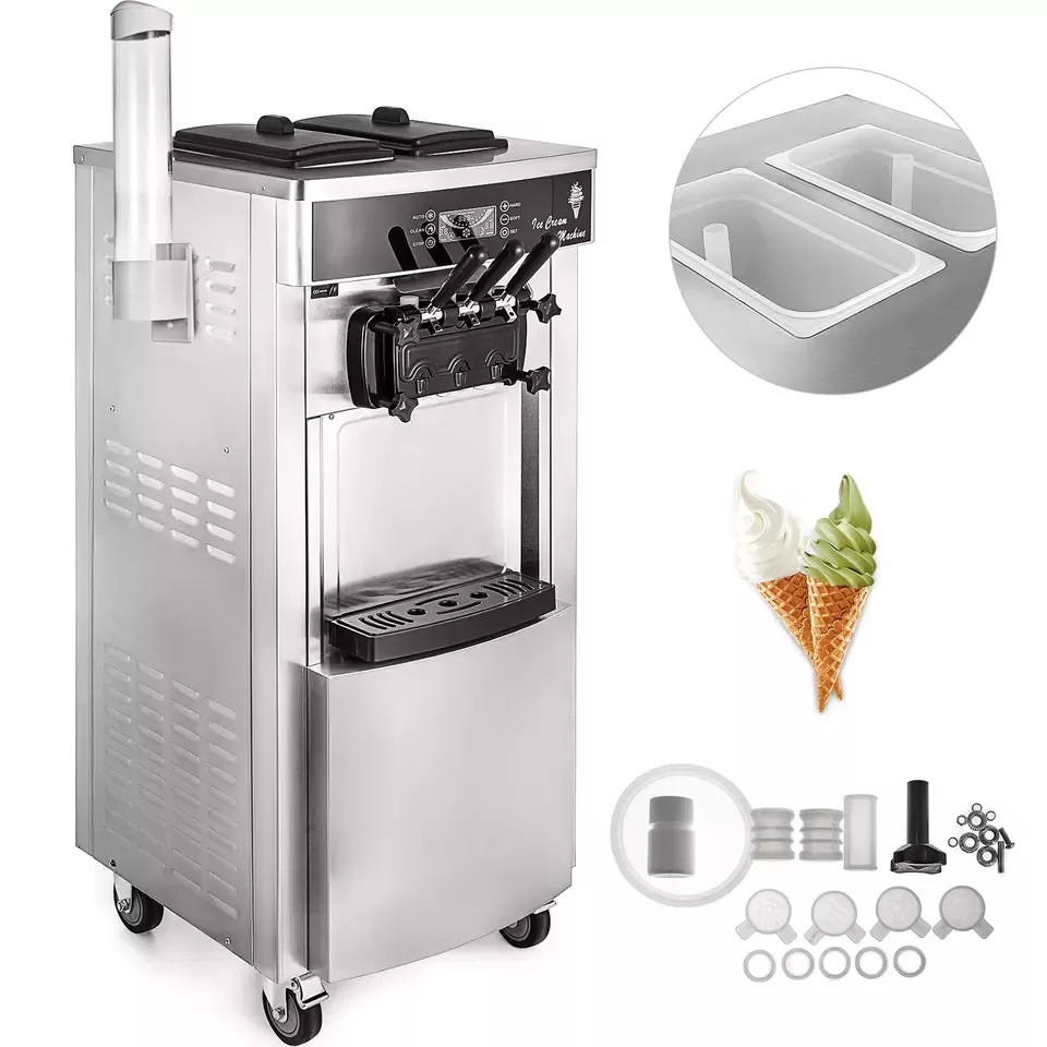 SIHAO Commercial Ice Cream Machine 1200W High Quality New and Reliable with Core Motor Component for Home Use