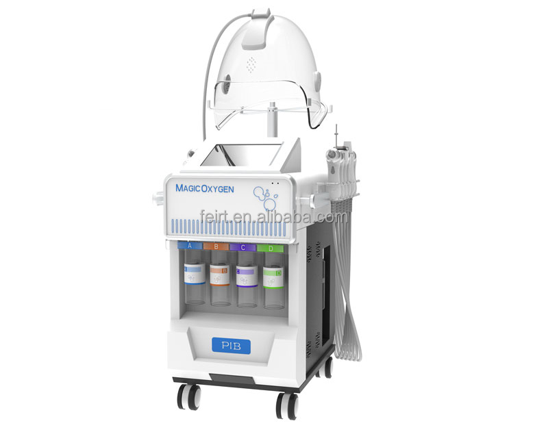Intelligent facial hydra dermabrasion diamond hydra microdermabrasion peeling led mask oxygen jet skin analysis scrubber