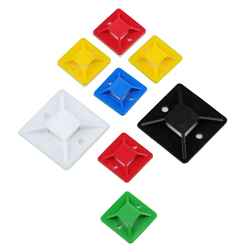 Nylon Self adhesive Cable ties mounts
