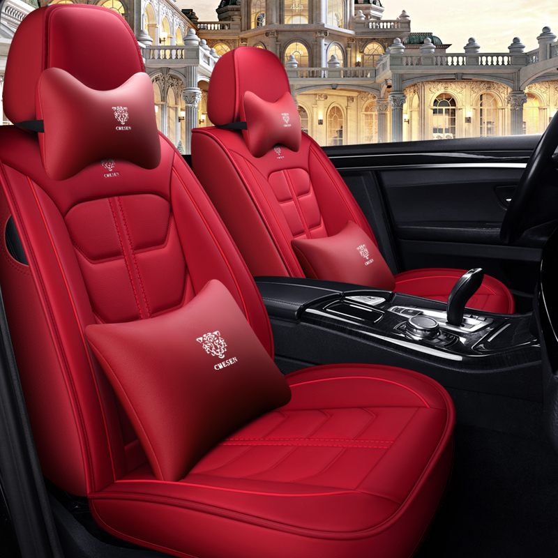 2021 New Design Car Seat Cover Universal Chair Seat Cover muscle shape pu Wholesale red black seat cover
