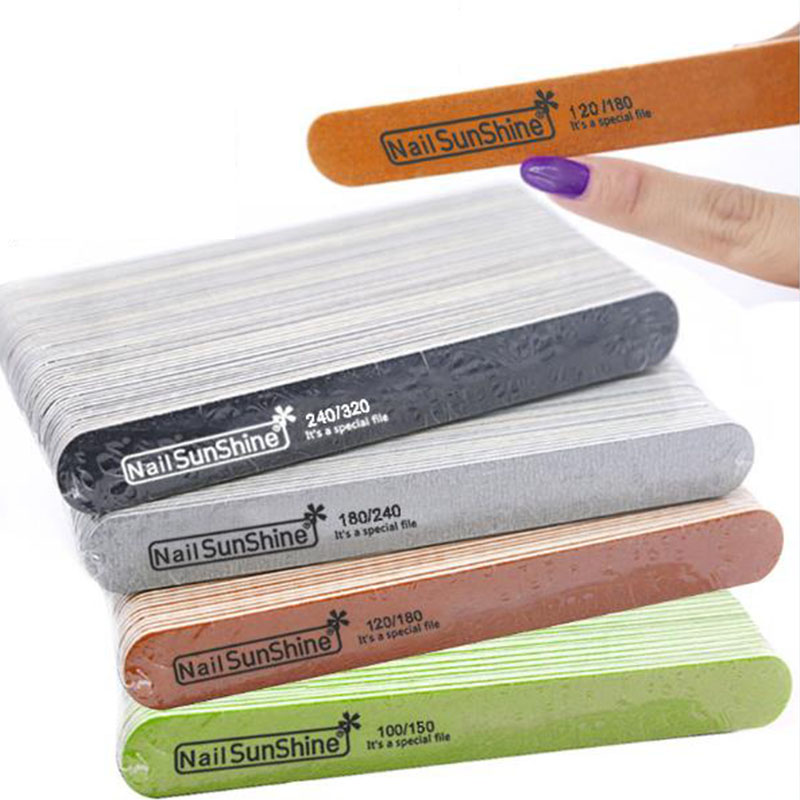 Wood Chip Rubbing Waterproof Thin Rubbing Professional Manicure Special Rubbing GrayTwo Sides File nail rubbing