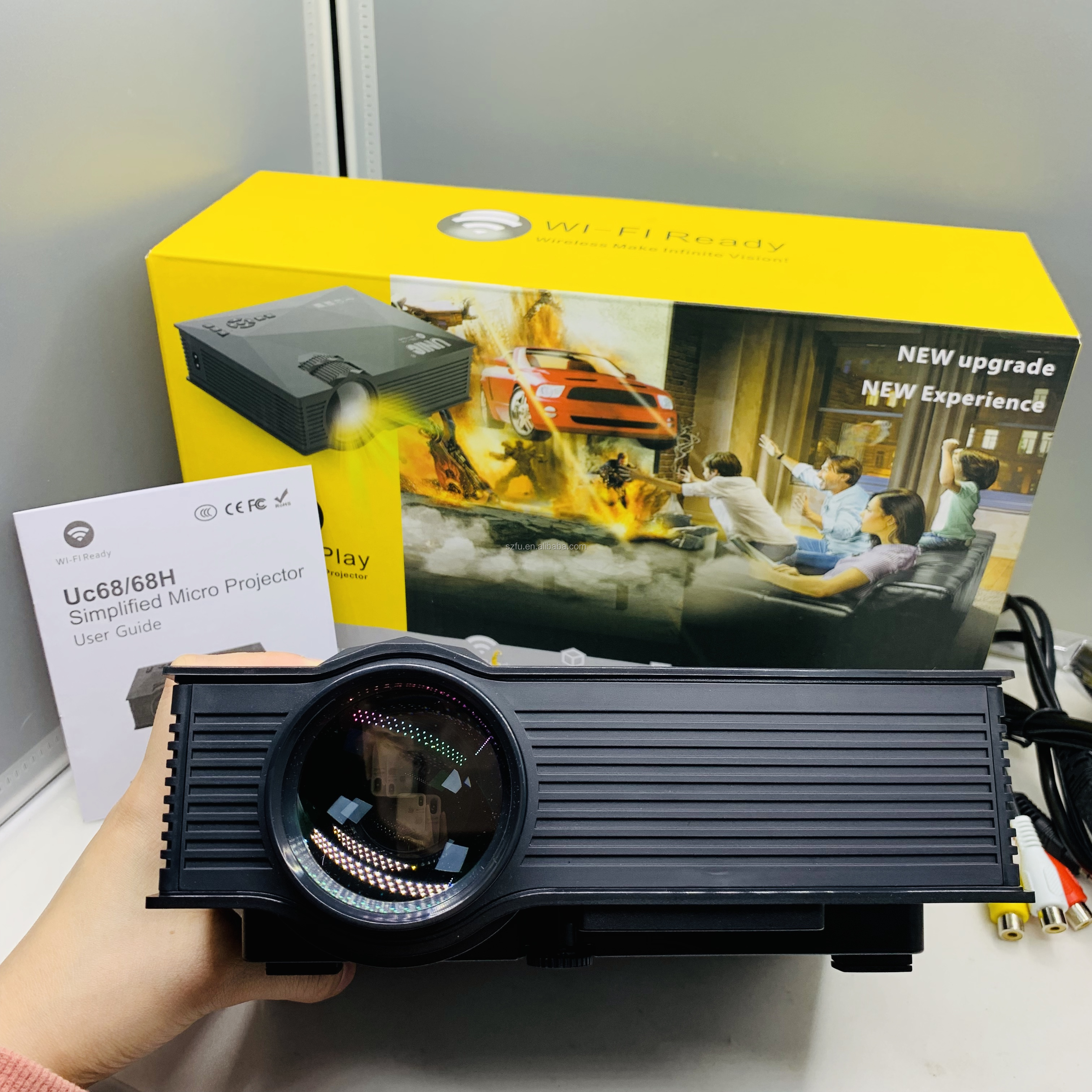 2020 Новый Умный Портативный образовательный native 480P видео Lcd проекторы unic беспроводной wifi домашний кинотеатр кино светодиодный проектор