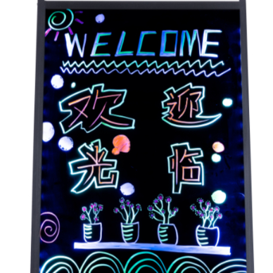 Acrylic LED Message Writing Board Illuminated Desktop LED Writing Board