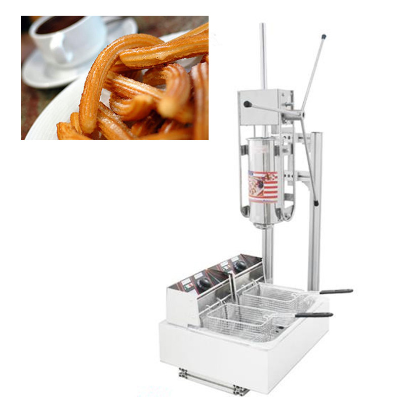 5 Liter Churros Ji Shiguo Maker Gina Fruit Machine With 25 Liter Tank Fryer