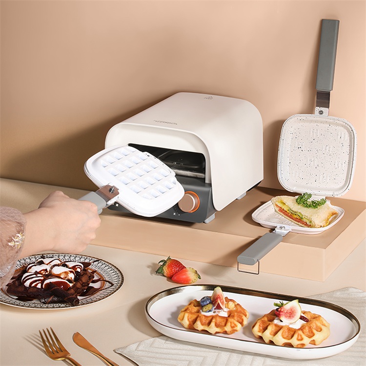 Konka Multifunction Waffle Pancake Machine Hot Dog Egg Dick Bear Bubble Fish Electric Mini Waffle Cone Maker