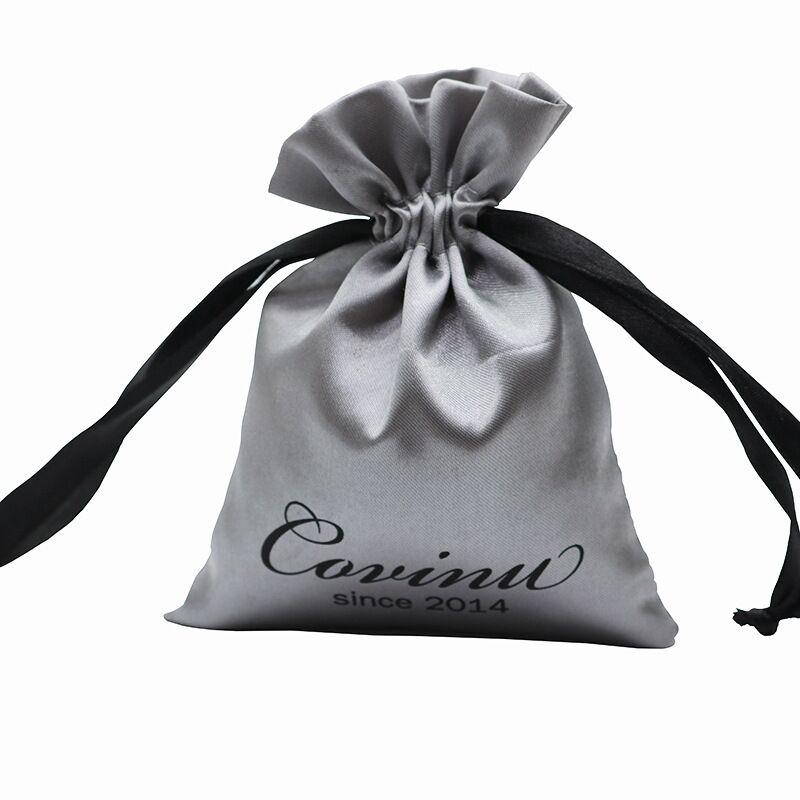 Custom logo dust wig bags pouch,Satin hair extensions packaging bag