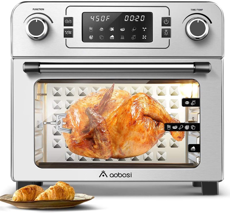 Aobosi Toaster Oven Electric Air Fryer Toaster Air Fry Convection Oven Digital Countertop air fryer oven