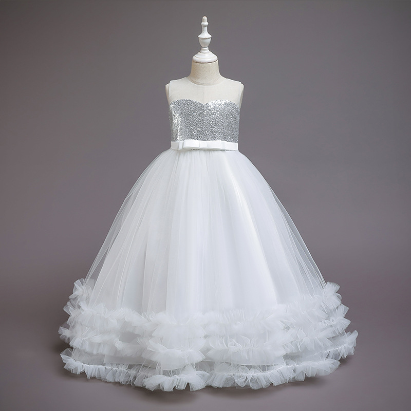 Meiqiai Girls Party Prom Clothing Flower Girls Princess Wedding Ball Gown Evening Dresses