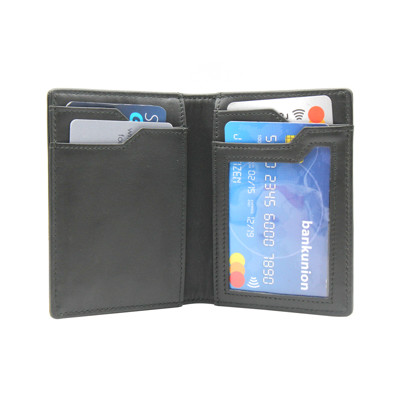 Минималистский передний карман кошелек тянуть Tab карман RFID кожа бизнес карты случае держатель кредитной карты с ID карман для мужчин