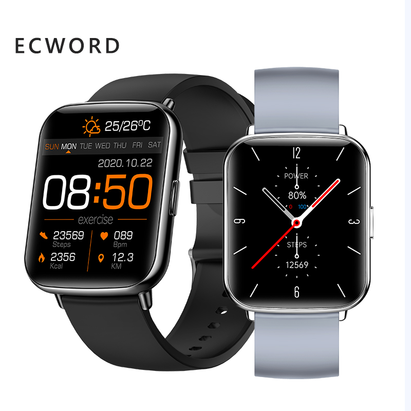 Ecword Custom Accurate Smart Watch Pedometer Health Monitoring Business Smartwatch L12