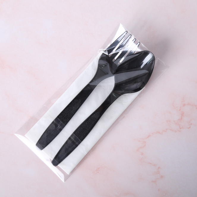 Wholesale factory price custom design Plastic Spoon and Fork Set