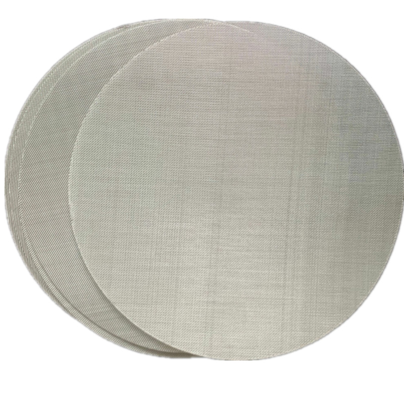 Stainless Steel Mesh Round Screen Filter Discs For Distillation Absorption Evaporation Filtration