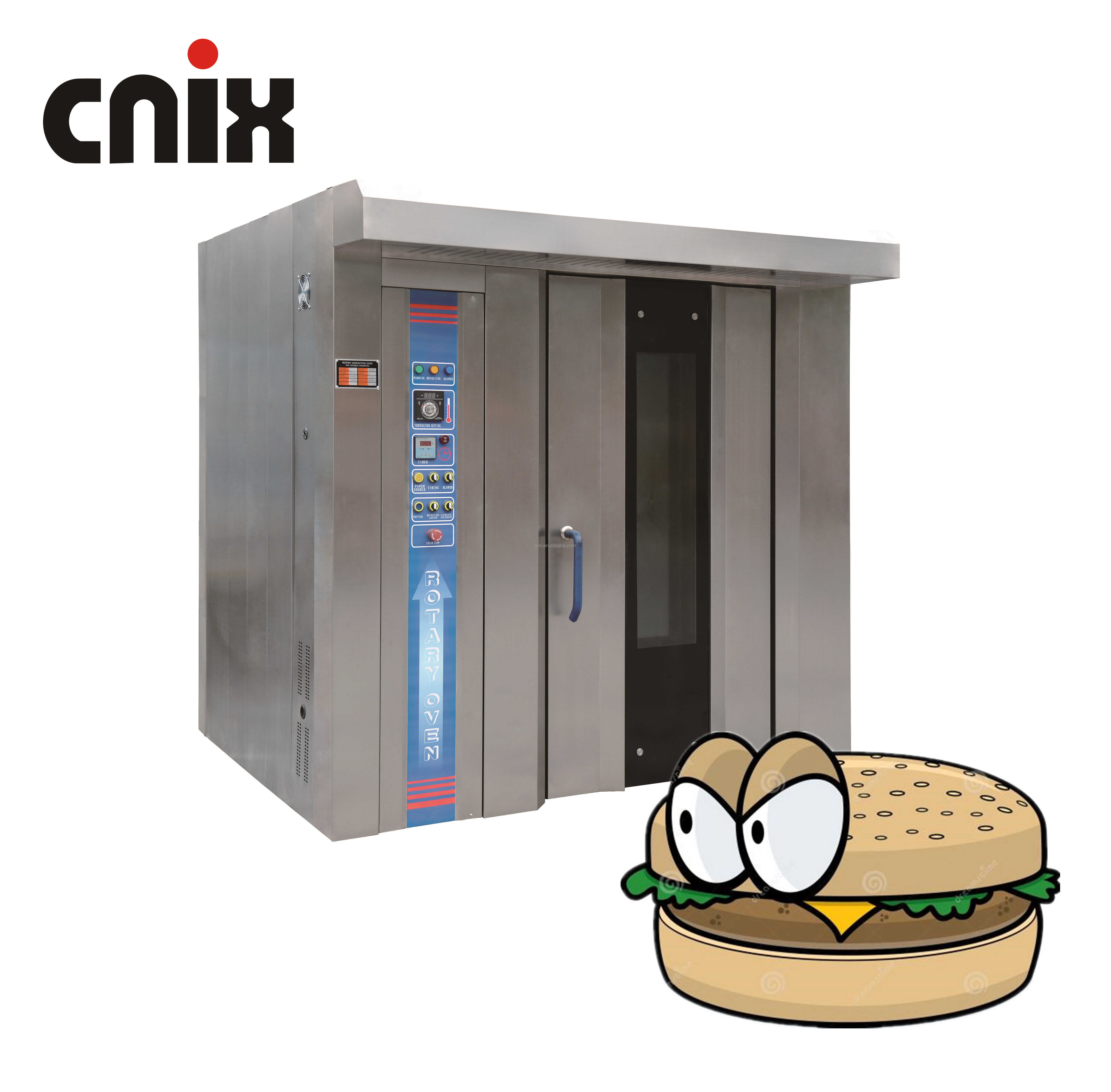 cnix high quality 64 trys rotary oven italy/rotary oven for bread/porlanmaz rotary oven pmdf 150
